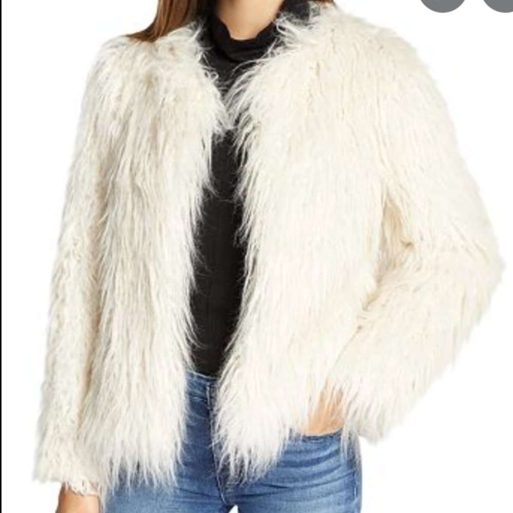 Sanctuary Cropped Faux-Furr Jacket